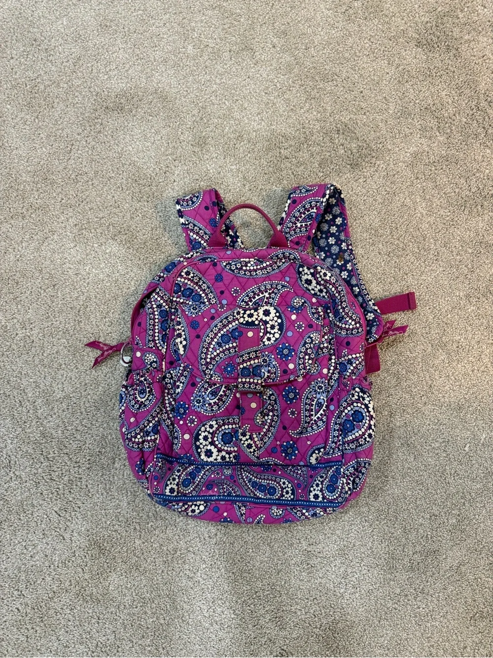 Athleta Kids Paisley Print Magenta Backpack